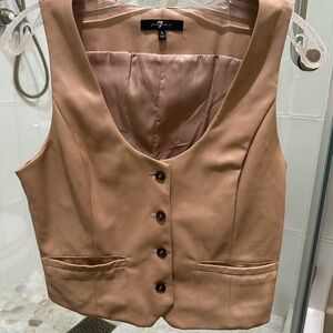 7 For All Mankind Beige Vest